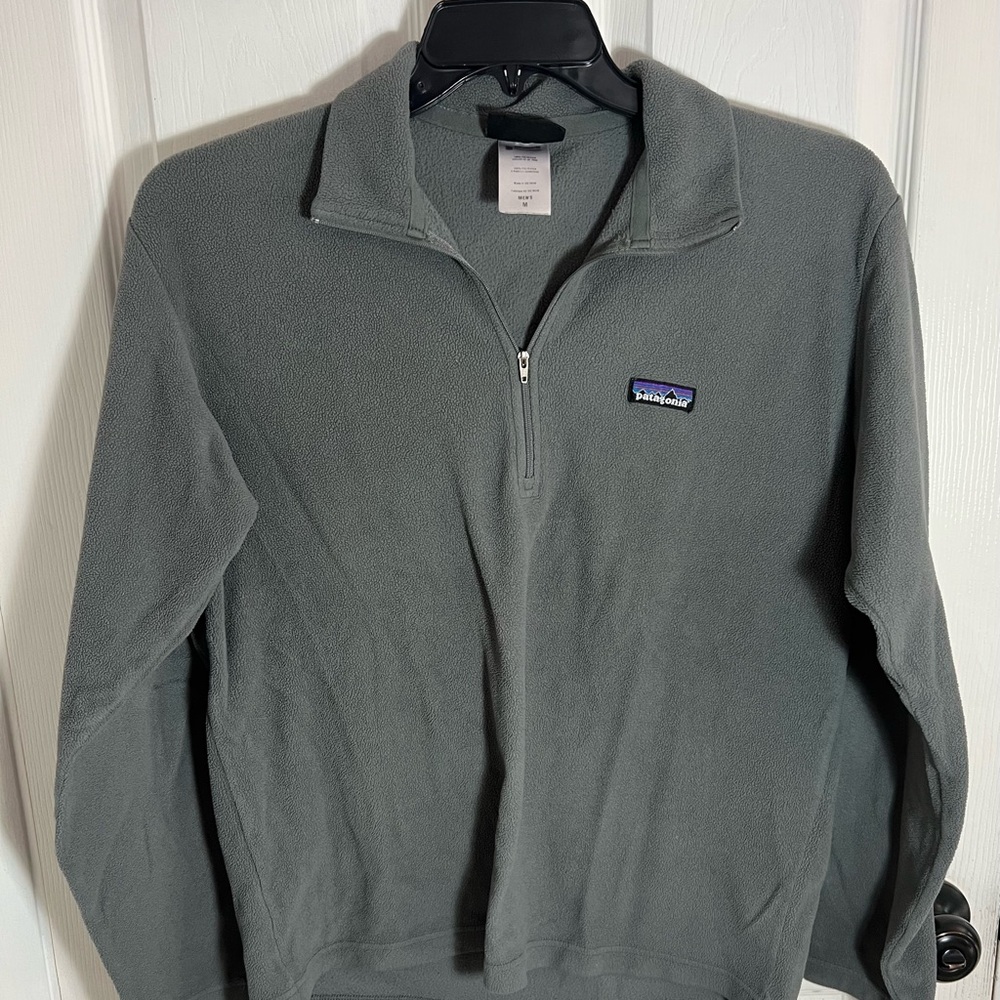 Patagonia Men's Zip-Up Sweater in Gray Size M